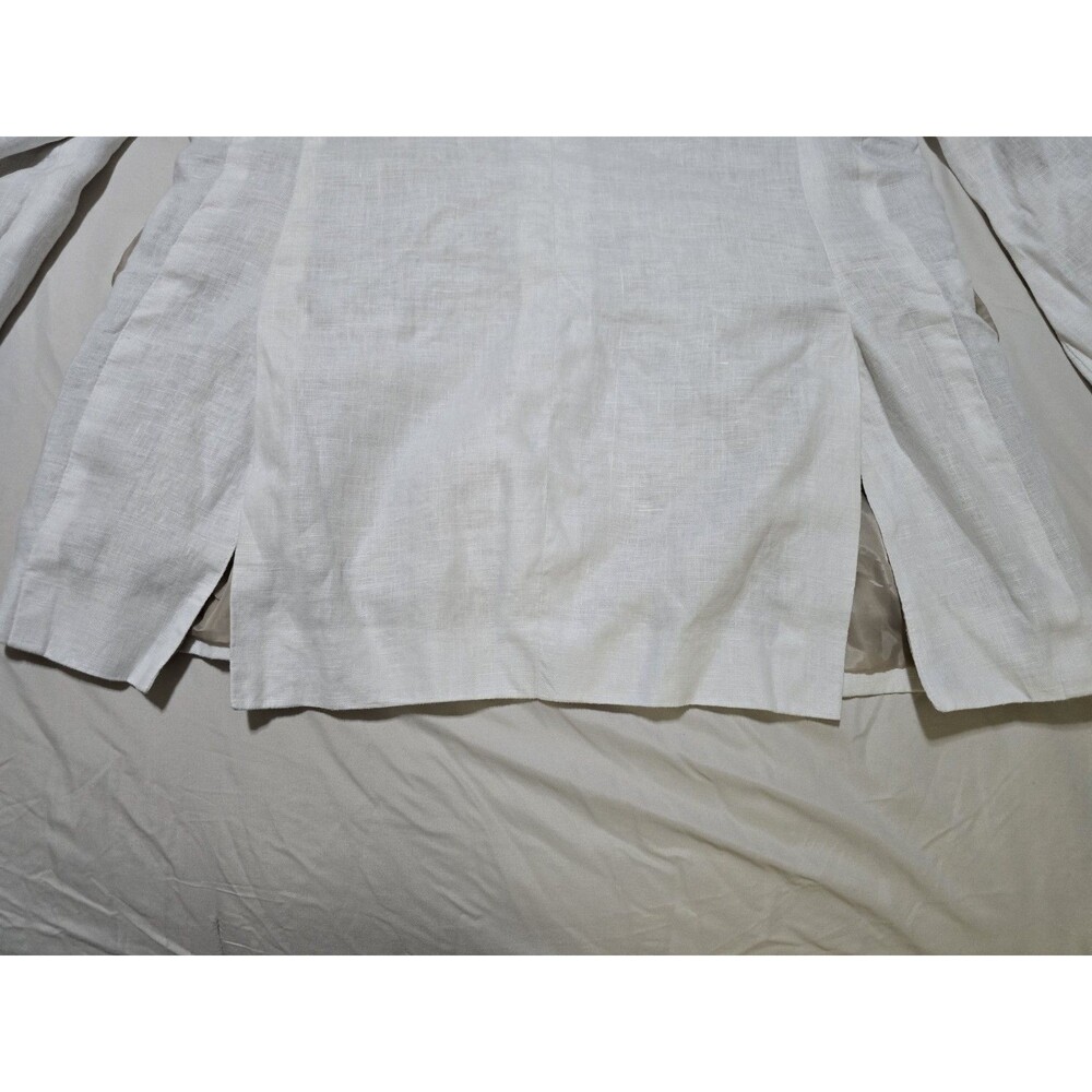 Tasso Elba White Linen Blend Blazer Sport Coat Men's Size XL Casual Summer Jacke - Picture 7 of 7